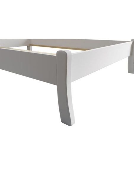 Letto matrimoniale Alabama in legno massiccio 180 x 200 - pino bianco