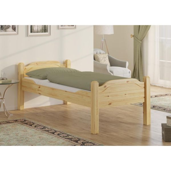 Letto singolo Arizona senior in legno massiccio 90 x 200 - pino laccato