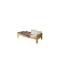 Letto singolo Nebraska in legno massiccio 90 x 200 - pino laccato