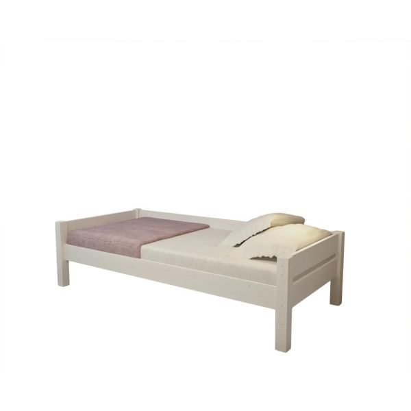 Letto singolo Nebraska in legno massiccio 90 x 200 - pino bianco