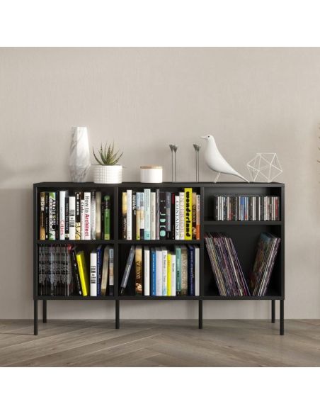Libreria nera moderna Nelly 