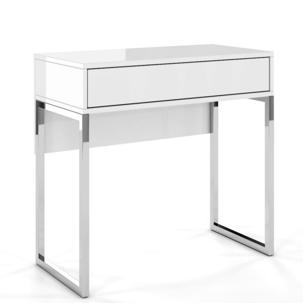 Console trucco bianca Modern Karmen