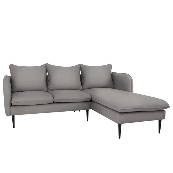 Divano angolare Stylish Black D grigio scuro