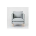 Poltrona Stylish Wood grigio platino