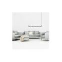 Divano 3 posti Stylish Wood grigio platino