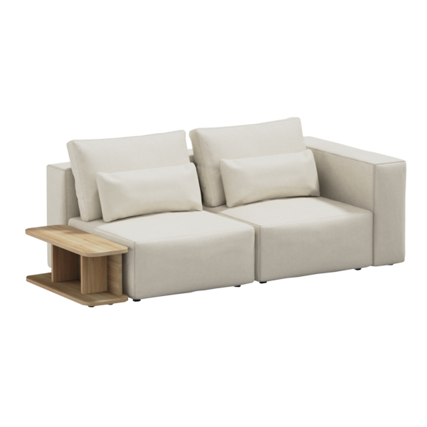 Divano due posti Best Rest con tavolino - Beige