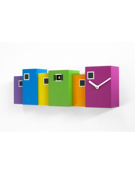 Orologio da parete con cucu in legno Burano Orologio da parete con cucu in legno Burano