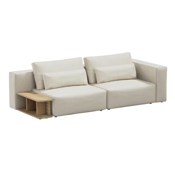 Divano due posti Big Rest con tavolino - Beige