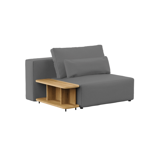 Modulo Big Rest con tavolino - Grigio