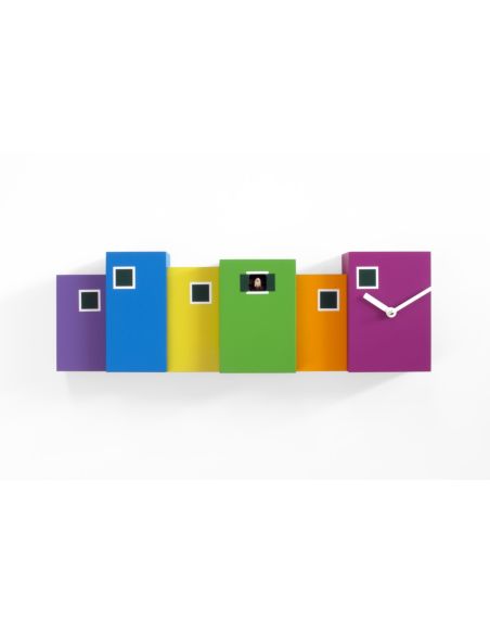 Orologio da parete con cucu in legno Burano Orologio da parete con cucu in legno Burano