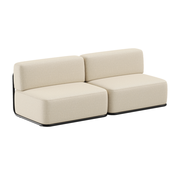 Divano due posti Glamour - Beige