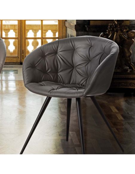 Poltroncina per sala pranzo design moderno Welling 4G Poltroncina per sala pranzo design moderno Welling 4G