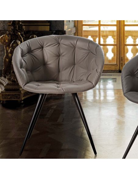 Poltroncina per sala pranzo design moderno Welling 4G Poltroncina per sala pranzo design moderno Welling 4G