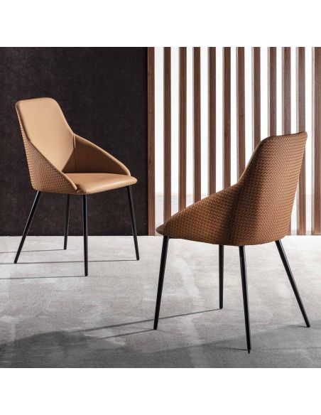 Coppia sedie imbottite per sala pranzo Imperial