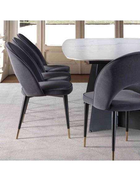 Sedie imbottite per sala da pranzo Alacant