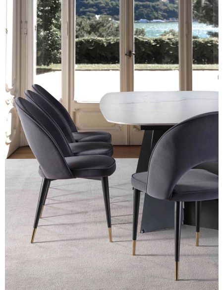 Sedie imbottite per sala da pranzo Alacant