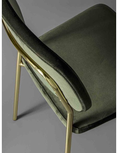 Coppia sedie imbottite per sala pranzo Toledo