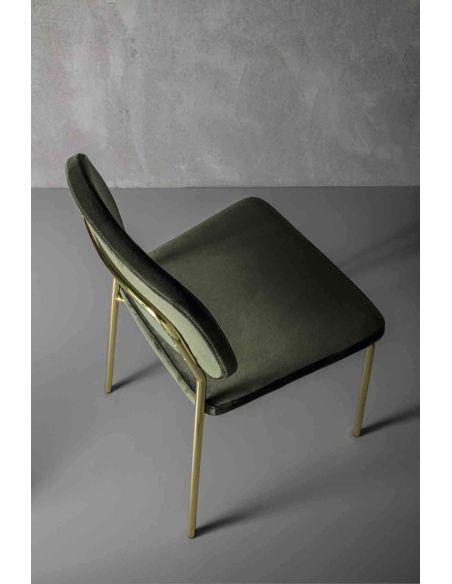 Coppia sedie imbottite per sala pranzo Toledo