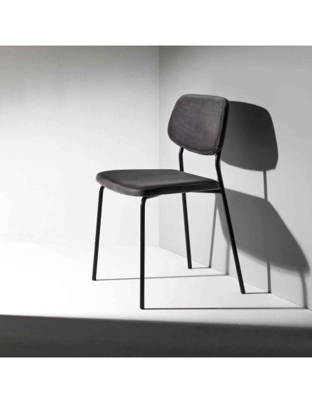 Coppia sedie imbottite per sala pranzo Toledo