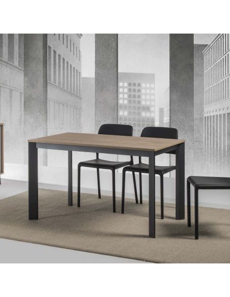 Tavolo allungabile in legno e alluminio Mack
