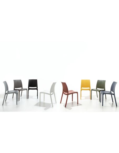 Sedie in polipropilene impilabili per sala pranzo o cucina Sailing Sedie in polipropilene impilabili per sala pranzo o cucina Sailing