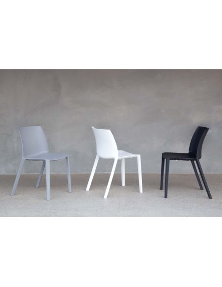 Sedie in polipropilene impilabili per cucina o sala pranzo Starren