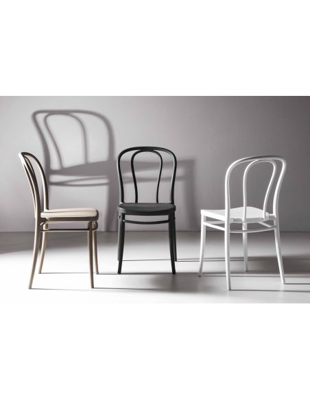 Sedie in polipropilene impilabili per cucina o sala pranzo Randon