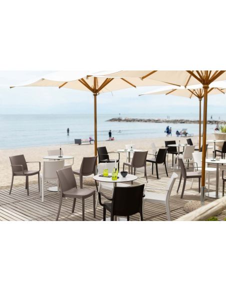 Sedie impilabili in polipropilene per cucina o giardino Devel