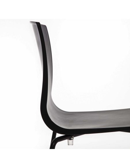 Sedie da cucina in acciaio e polipropilene Haven