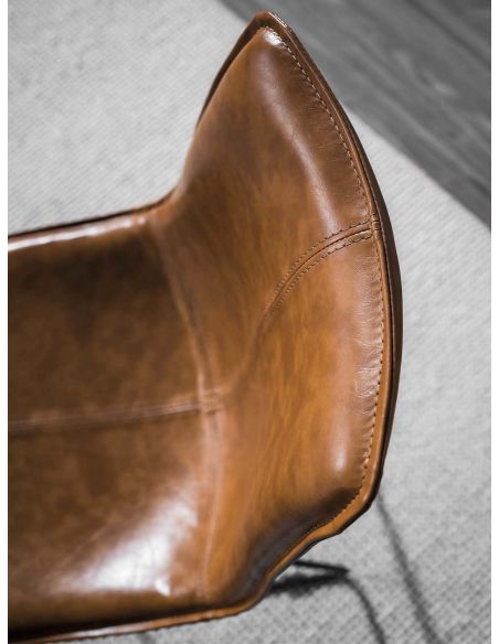 Coppia sedie per sala da pranzo in ecopelle Chicago