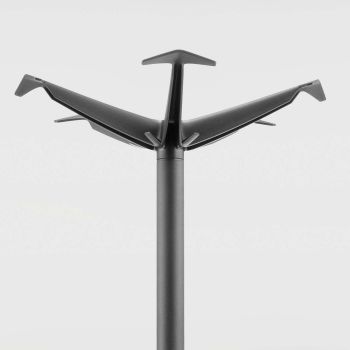 Appendiabiti da terra in alluminio e polipropilene Solid 2