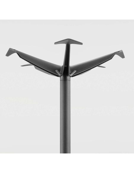 Appendiabiti da terra in alluminio e polipropilene Solid