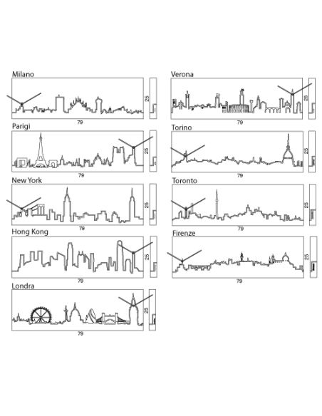 Orologio da parete Skyline - orologi al quarzo da parete