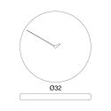 Orologio cucina da parete particolare design moderno Less