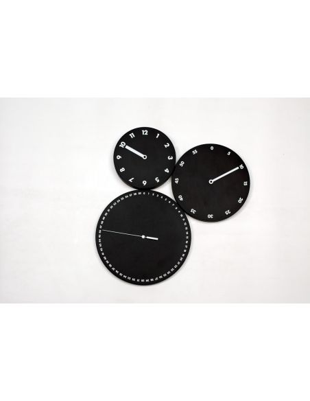 Orologio moderno da parete design particolare H:M:S: Orologio moderno da parete design particolare H:M:S: