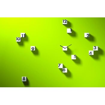 Orologio a cubetti da parete design moderno Nero o Bianco RND_Time 2