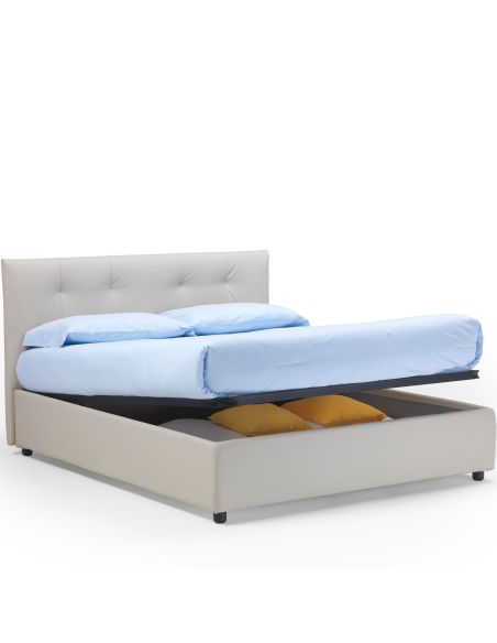 Letto contenitore singolo una piazza e mezza e matrimoniale Crimson