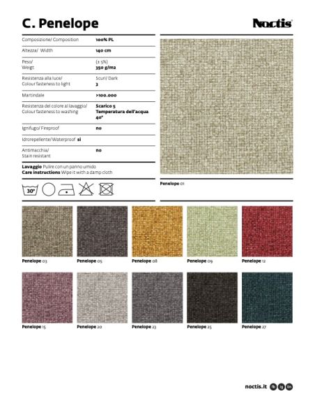 Campione tessuti per letto contenitore singolo una piazza e mezza e matrimoniale Noctis