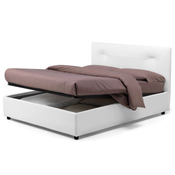 Letto contenitore singolo una piazza e mezza e matrimoniale Natan 2