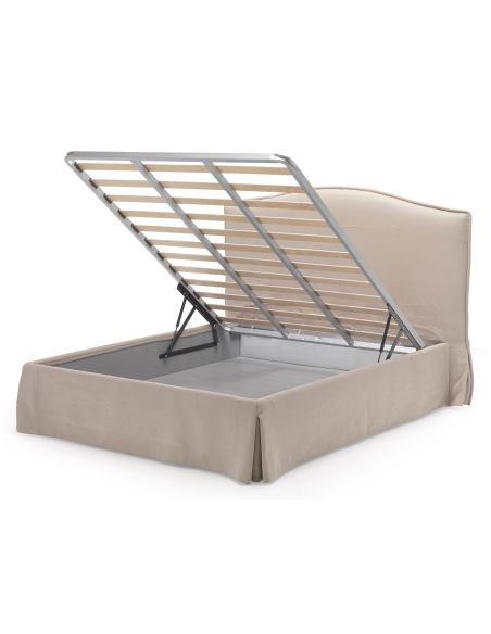 Letto contenitore singolo una piazza e mezza e matrimoniale Solar