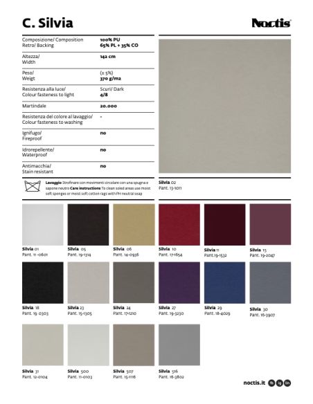 Campione tessuti per letto contenitore singolo una piazza e mezza e matrimoniale Noctis Campione tessuti per letto contenitore singolo una piazza e mezza e matrimoniale Noctis