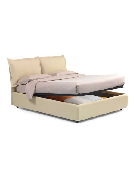 Letto contenitore singolo una piazza e mezza e matrimoniale Landon Letto contenitore singolo una piazza e mezza e matrimoniale Landon