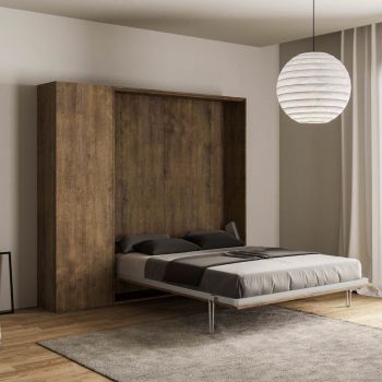 Letto a scomparsa una piazza e mezza con colonna Lexton