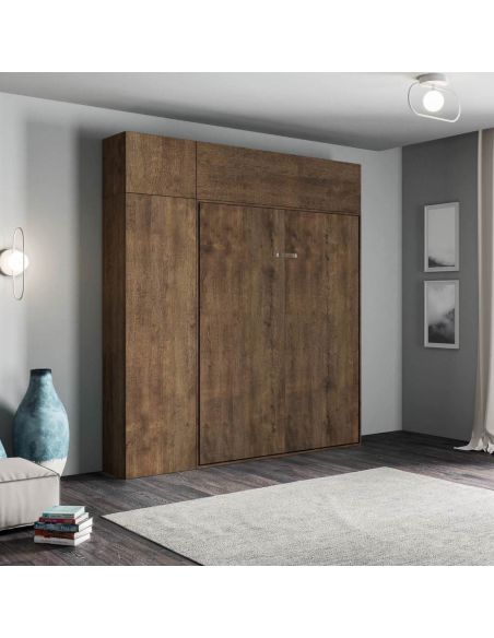 Letto a scomparsa una piazza e mezza con colonna e pensili Lexton Letto a scomparsa una piazza e mezza con colonna e pensili Lexton