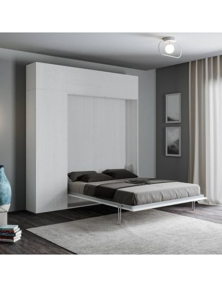 Letto a scomparsa una piazza e mezza con colonna e pensili Lexton Letto a scomparsa una piazza e mezza con colonna e pensili Lexton