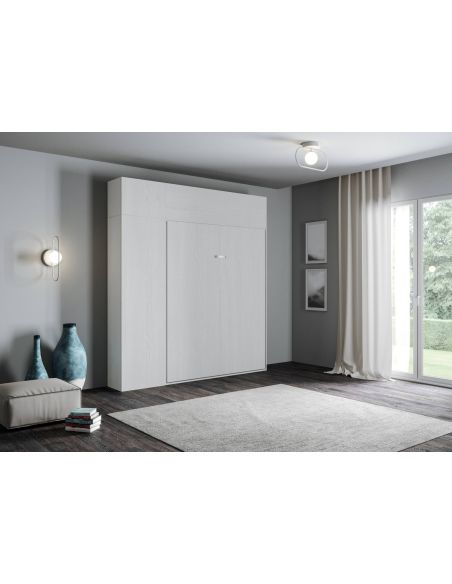 Letto a scomparsa una piazza e mezza con colonna e pensili Lexton Letto a scomparsa una piazza e mezza con colonna e pensili Lexton