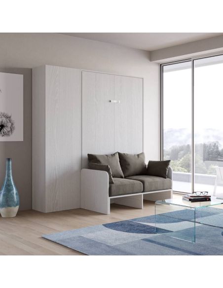 Letto a scomparsa con divano una piazza e mezza e colonna Lexton