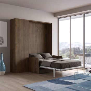 Letto a scomparsa con divano una piazza e mezza e colonna Lexton 2