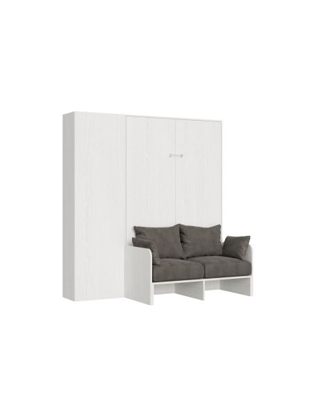 Letto a scomparsa con divano una piazza e mezza e colonna Lexton