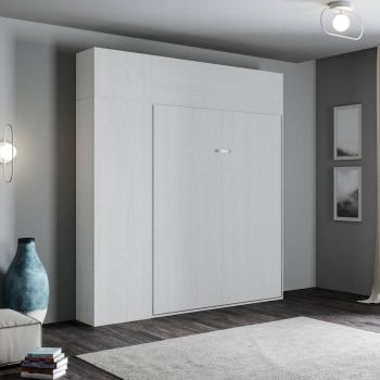 Letto a scomparsa alla francese con colonna e pensili Lexton